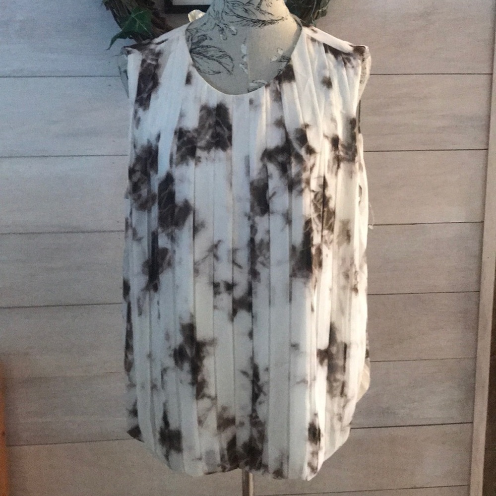 CALVIN Klein Brown Tie Dye Top M